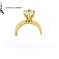 Anillo GIA con diamante en forma brillante