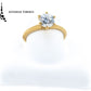 Anillo GIA con diamante en forma brillante
