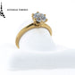 Anillo GIA con diamante en forma brillante