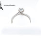 Anillo GIA con diamante forma brillante