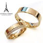 Argollas Matrimonio  Sunrise® en Oro de 14k con Diamantes Naturales 0.50Ct