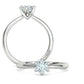 Anillo de Compromiso Oro con Brillante Diamante Central