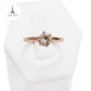 Anillo Tiffany Style Knife Edge, Oro Rosa Diamante GIA